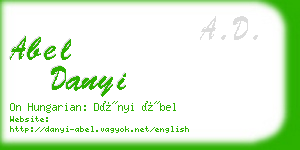 abel danyi business card